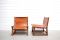 Mid-Century Cognac Leather Hunting Chairs, Set of 2 3