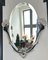 Ovaler Art Deco Wandspiegel aus Blattgold, 1920er 1