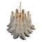 Clear Selle Murano Glass and Gold 24k Chandelier 1