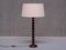 Tall Oak Table Lamp attributed attributed to Charles Dudouyt, France, 1950s, Image 4