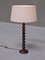 Tall Oak Table Lamp attributed attributed to Charles Dudouyt, France, 1950s, Image 9