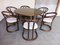 Italian Dining Table and Chairs Set, 1970s, Set of 7 9