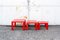 Red Model 777 Stackable Tables by Tobia & Afra Scarpa for Cassina, Italy, 1965, Set of 3, Image 4