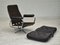 Danish Swivel Chair in Leather, Chrome Steel, 1970s 13