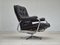 Danish Swivel Chair in Leather, Chrome Steel, 1970s 1