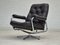 Danish Swivel Chair in Leather, Chrome Steel, 1970s 3