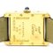 Must Tank Vermeil Vermeil Vergoldete Leder Quarz Unisex Uhr von Cartier 6