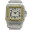 Santos Galbe SM Quartz Stainless Steel SS Gold Watch from Cartier 2