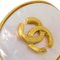 Oval Shell Earrings from Chanel, Set of 2 2