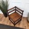 Italian Neoclassic Carved Wooden Corner Chair, 1950s 6