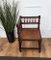 Italian Neoclassic Carved Wooden Corner Chair, 1950s 4