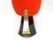 Lampade da parete Poppy rosse e nere, anni '60, set di 2, Immagine 4