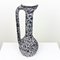 Grand Vase en Céramique Noir & Blanc par Annette Roux, 1950s 4