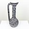 Large Black & White Ceramic Vase by Annette Roux, 1950s 4