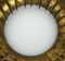 Ceiling Light with Gilded Nails & Opaline Dome, 1950s, Image 5