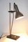 Lámpara industrial de metal cromado y negro, años 60, Imagen 8
