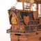 Antique Wooden Ship Model with Fabric Sails, Italy, 20th Century 3