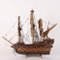 Antique Wooden Ship Model with Fabric Sails, Italy, 20th Century 10
