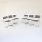 Metal Stackable Chairs, 1980s, Set of 6 1