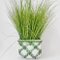 Pot de Fleurs à Carreaux Verts et Blancs de Carstens Tönnieshof, Allemagne de l'Ouest, 1960s 2