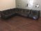 Black & Brown Leather Togo Sofa Set by Michel Ducaroy for Ligne Roset, 1974, Set of 4 61