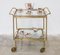 Brass and Glass Food Trolley, 1950s 8