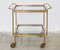 Brass and Glass Food Trolley, 1950s 1