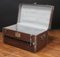 Antique French Wooden Crate with Key, Image 5