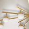 Deckenlampe aus Messing & Opalina von Arredoluce 3