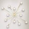 Deckenlampe aus Messing & Opalina von Arredoluce 5