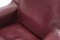Set of Oxblood Red Leather Cab 414 Armchairs by Mario Bellini for Cassina, 1980s, Image 13