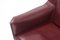 Set of Oxblood Red Leather Cab 414 Armchairs by Mario Bellini for Cassina, 1980s, Image 7