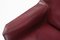 Set of Oxblood Red Leather Cab 414 Armchairs by Mario Bellini for Cassina, 1980s, Image 14