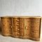 Mid-Century Bamboo and Cane Wavy Sideboard 11