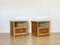 Wicker and Bamboo Bedside Tables, 1980s, Set of 2 1