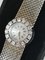 Minimalistische Art Deco Schweizer Uhr Weißgold Diamantene Damen Armbanduhr, 1950er 7