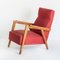 Vintage Armchair in Beech Wood and Eskay Upholstery, France, 1960s 1