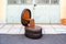 Vinyl and Wood Pouf with Ladder and Compartment, Italy, 1960s, Image 3