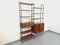 Modulares Italienisches Vintage Bücherregal aus Teak & Metall, 1960er 1