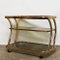 Vintage Brass and Smoked Glass Three Tier Bar Cart attributed to Morex, Italy, 1970s 4