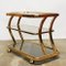 Vintage Brass and Smoked Glass Three Tier Bar Cart attributed to Morex, Italy, 1970s 7