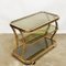 Vintage Brass and Smoked Glass Three Tier Bar Cart attributed to Morex, Italy, 1970s 9