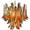 Italian Amber Petal Chandelier, 1995, Image 1