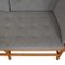 Spoke-Back Sofa with Gray Cushions by Børge Mogensen, 1960s 13