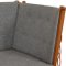 Spoke-Back Sofa with Gray Cushions by Børge Mogensen, 1960s 19