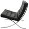 Barcelona Chair in Black Leather by Mies Van Der Rohe, 1990s 6