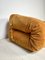 Divano letto Anfibio vintage in pelle scamosciata di Alessandro Becchi per Giovannetti, anni '70, Immagine 5