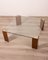 Vintage Italian Table in Wood and Glass, 1908s 1