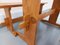 Vintage Fir Table & Benches, 1960s, Set of 3, Image 4