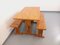 Vintage Fir Table & Benches, 1960s, Set of 3, Image 22